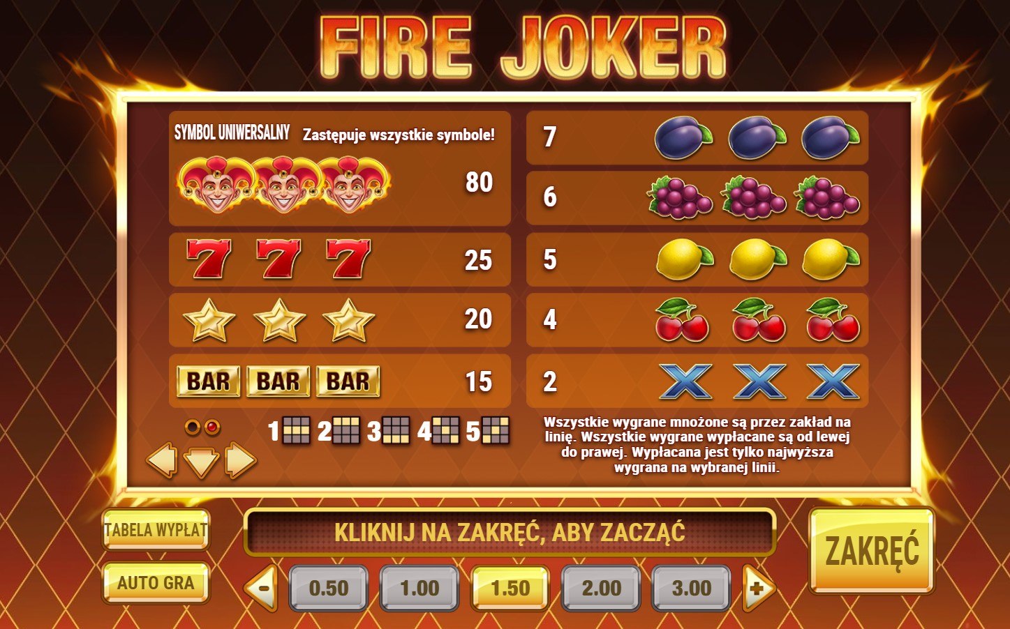 fire joker gra